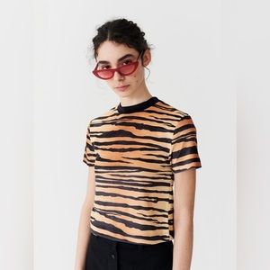 Urban Outfitters X Lazy Oaf Velvet Easy Tiger Tee